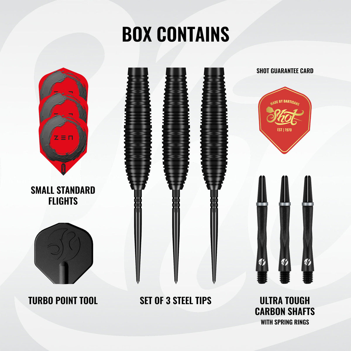 Shot Zen Bomber Turbo Point 90% Tungsten Steel Tip Darts - view 3