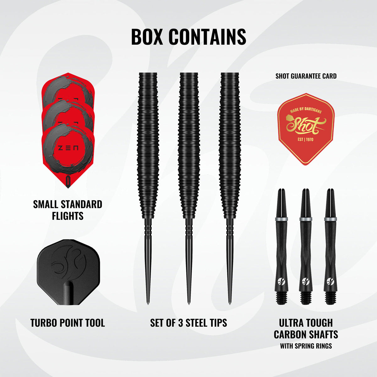 Shot Zen Missile Turbo Point 90% Tungsten Steel Tip Darts - view 3