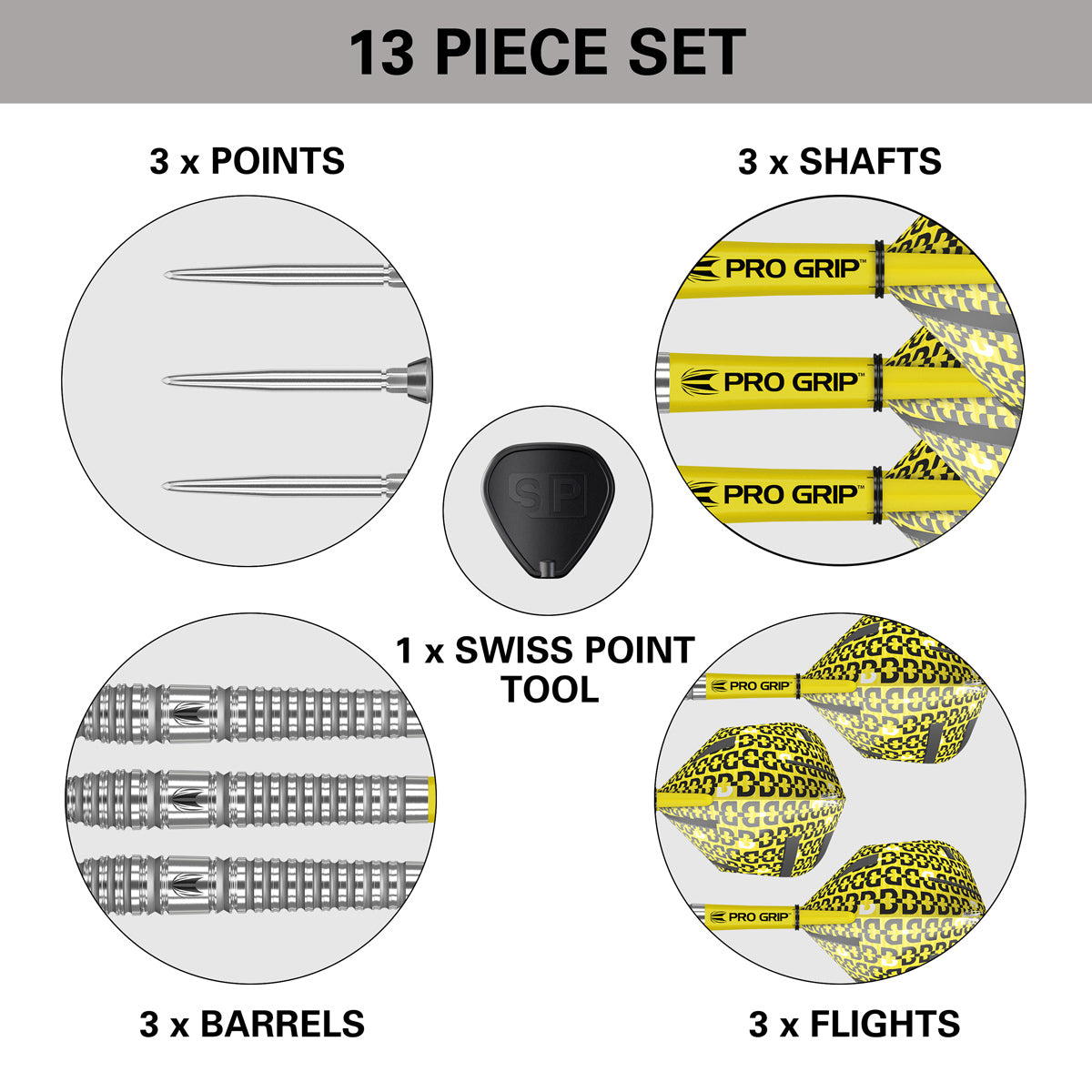 Bolide 03 Swiss Point 90% Tungsten Steel Tip Darts by Target - view 6