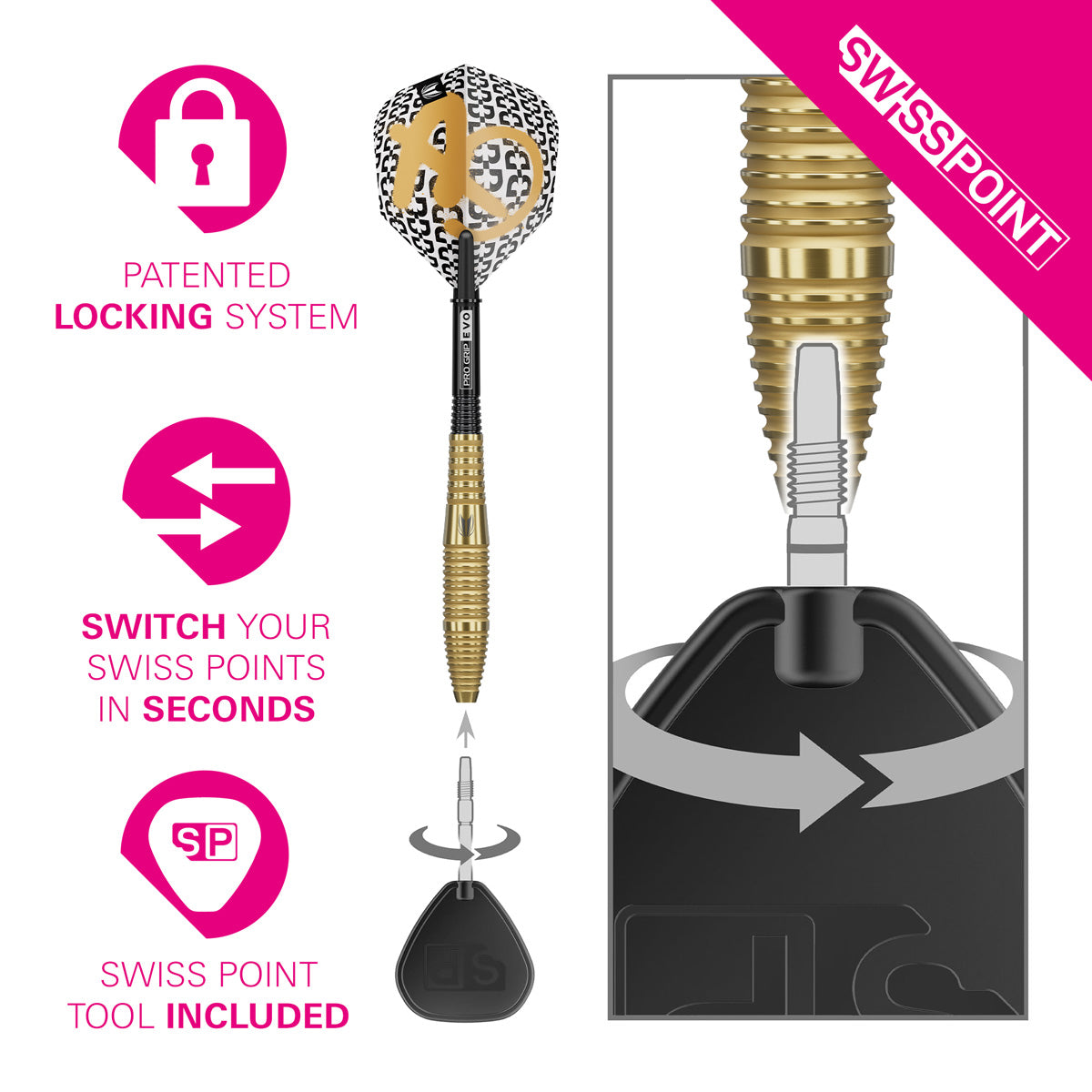 Target Bolide Envy 05 90% Tungsten SP Steel Tip Darts - view 3