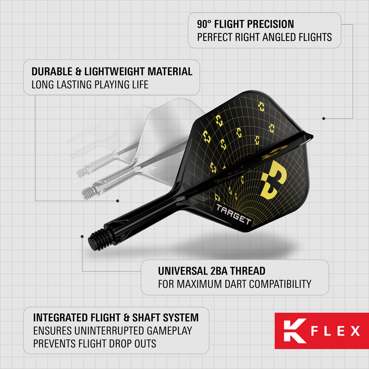 Target K-Flex Bolide No6 Integrated Flights & Shafts - view 9