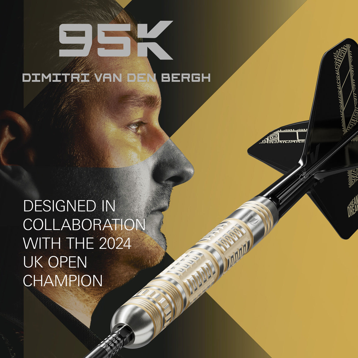 Target Dimitri Van den Bergh 95K 95% Tungsten SP Steel Tip Darts - view 3