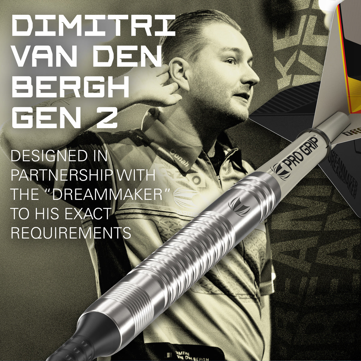 Dimitri van den Bergh G2 90% Tungsten Soft Tip Darts by Target - view 2