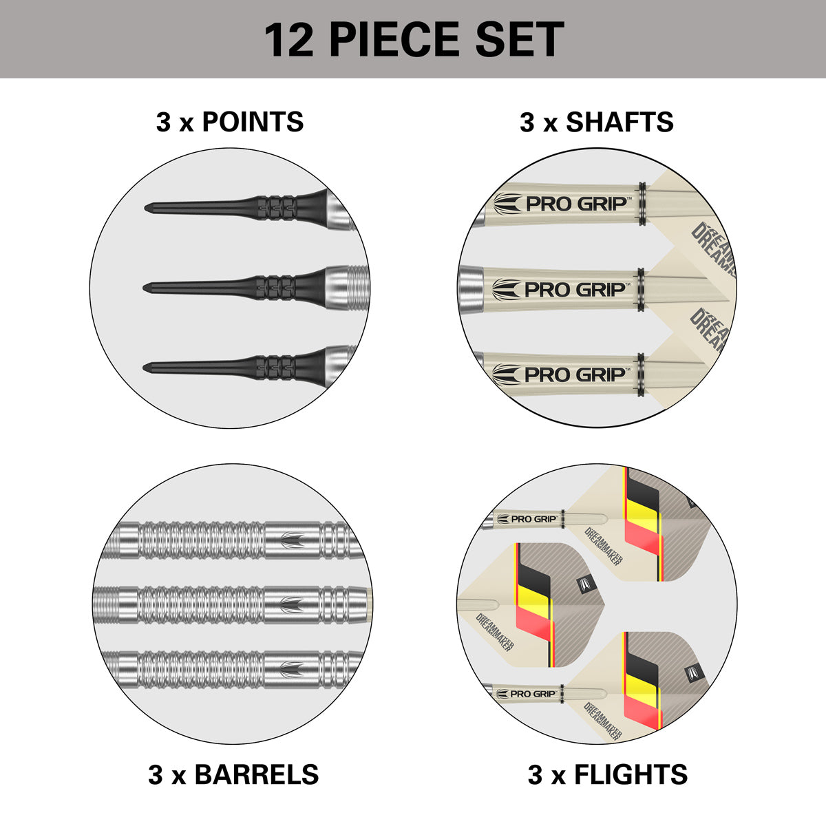 Dimitri van den Bergh G2 90% Tungsten Soft Tip Darts by Target - view 5