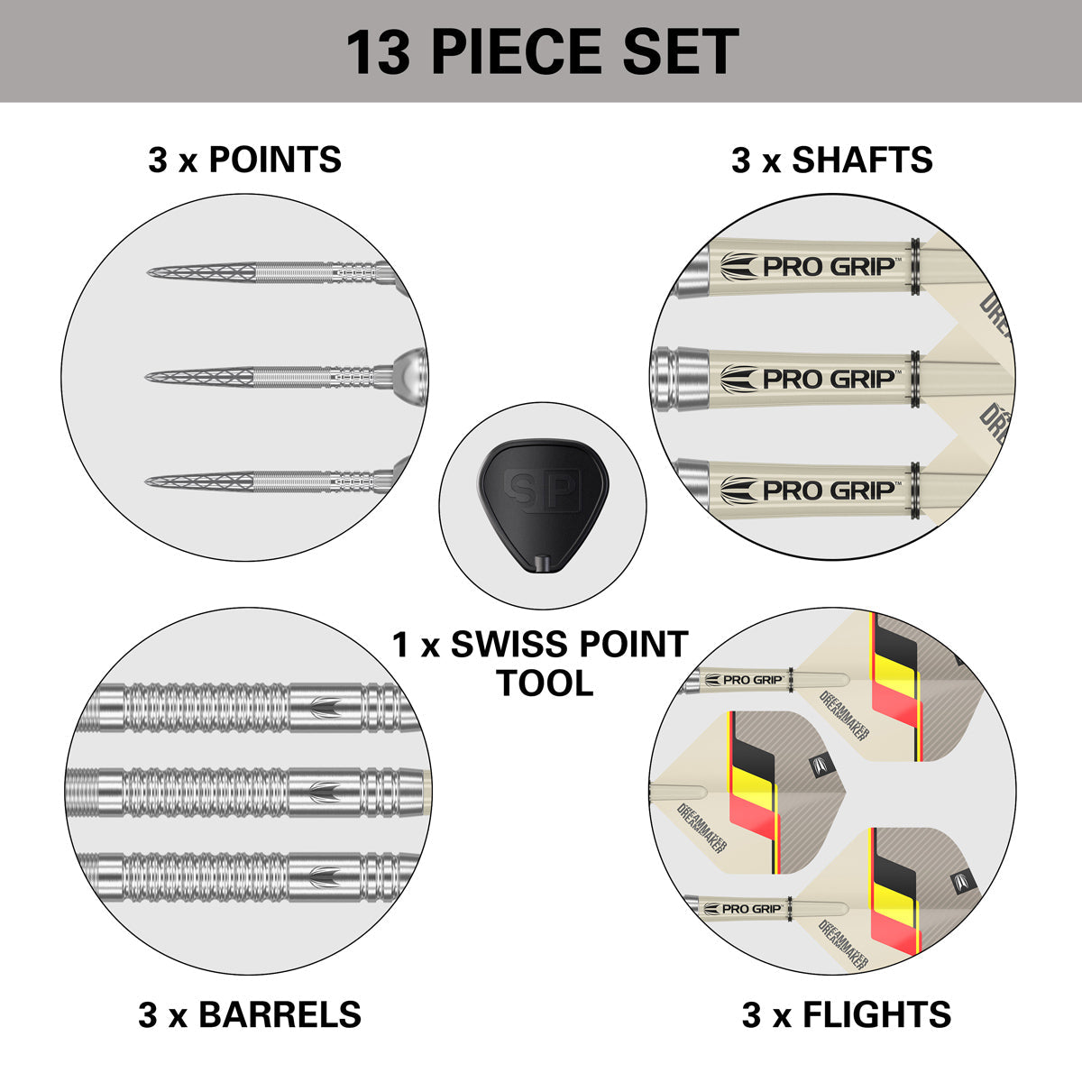 Dimitri van den Bergh G2 90% Tungsten SP Steel Tip Darts by Target - view 4