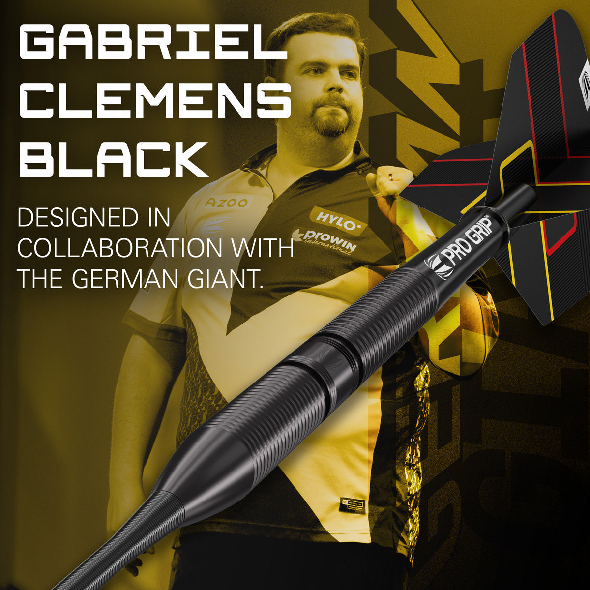 Gabriel Clemens Black 90% Tungsten Steel Tip Darts by Target - view 3