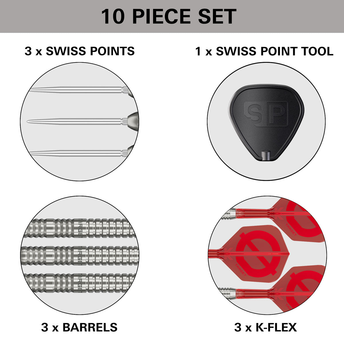 Target Group O 03 Swiss Point 50% Tungsten Steel Tip Darts