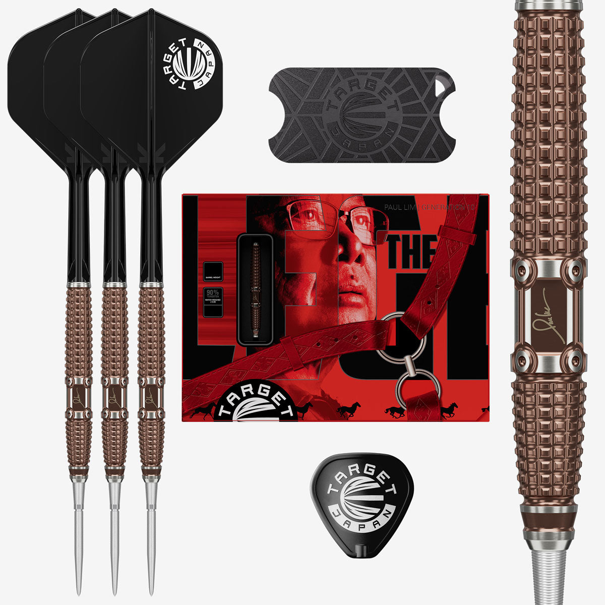 Target Japan Paul Lim The Legend G10 Swiss Point 90% Tungsten Steel Tip Darts