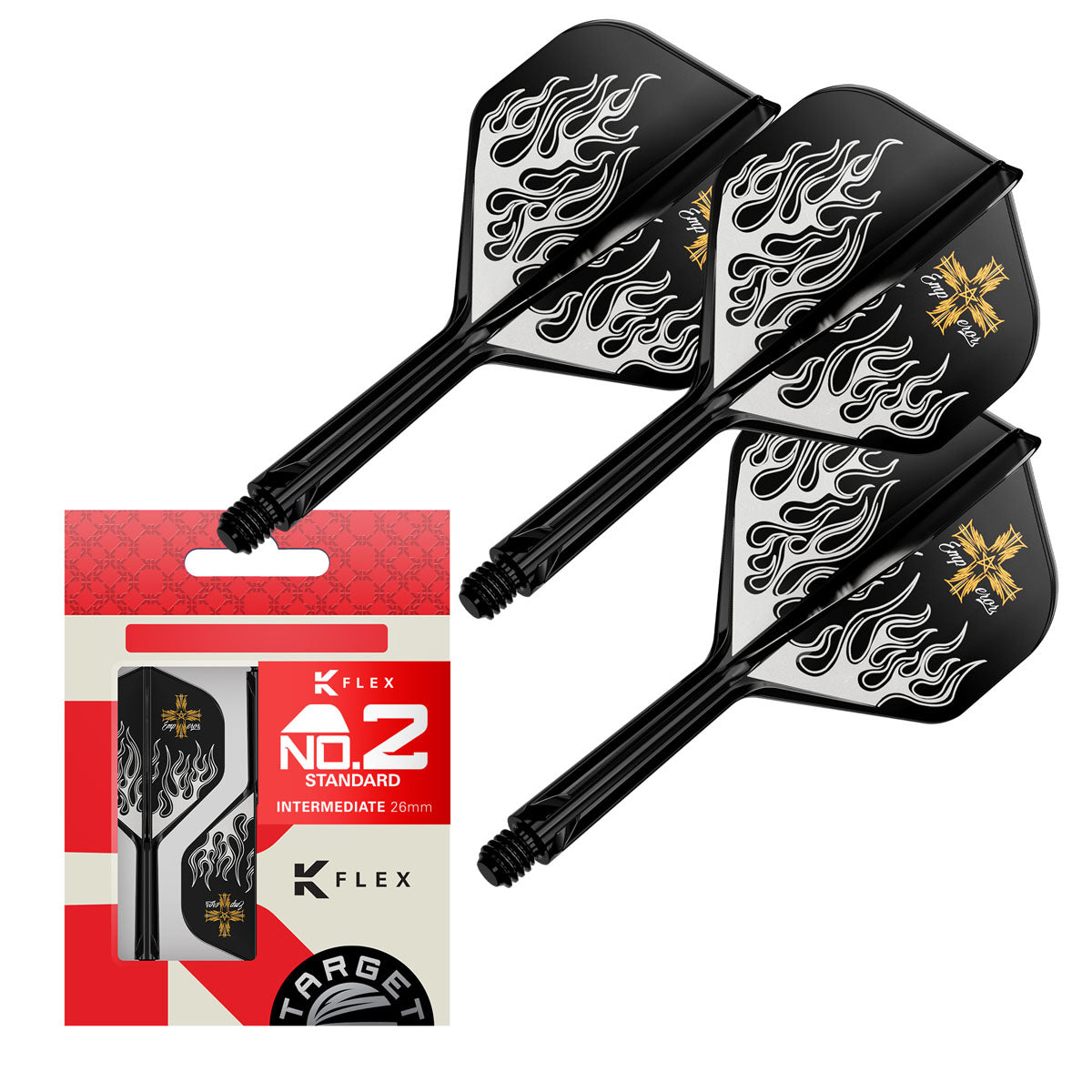 Target Japan Mitsumasa Hoshino Pyro G2 K-Flex Integrated Flights & Shafts No2