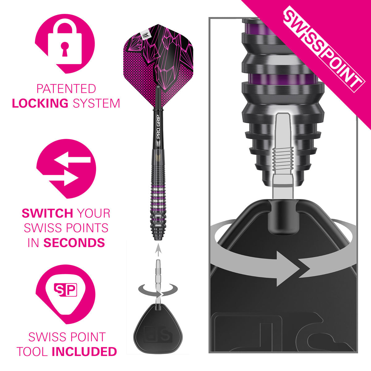 Target Lorraine Winstanley G2 90% Tungsten SP Steel Tip Darts - view 5