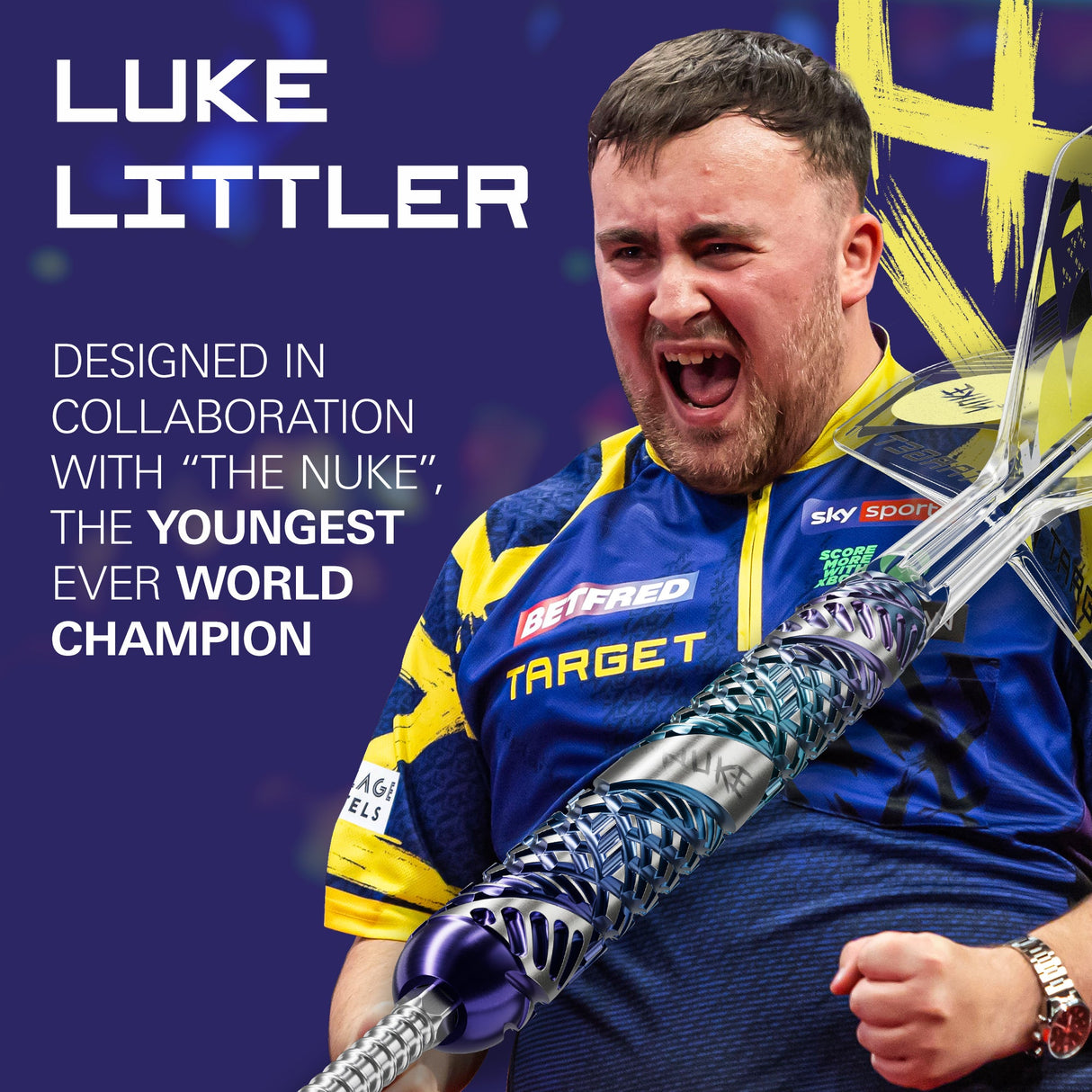 Target Luke Littler Edge 95% Tungsten SP Steel Tip Darts - view 3