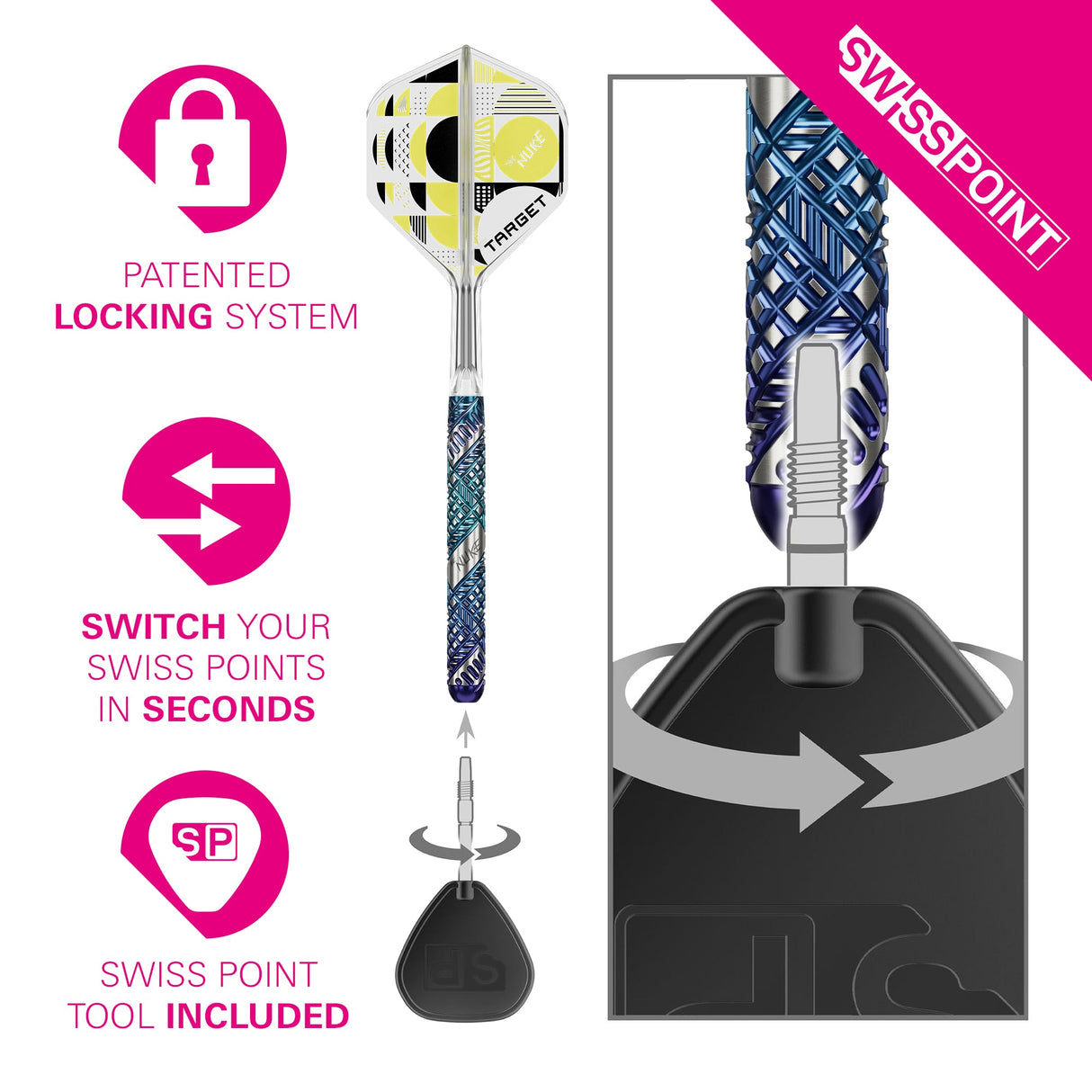 Target Luke Littler Edge 95% Tungsten SP Steel Tip Darts - view 5