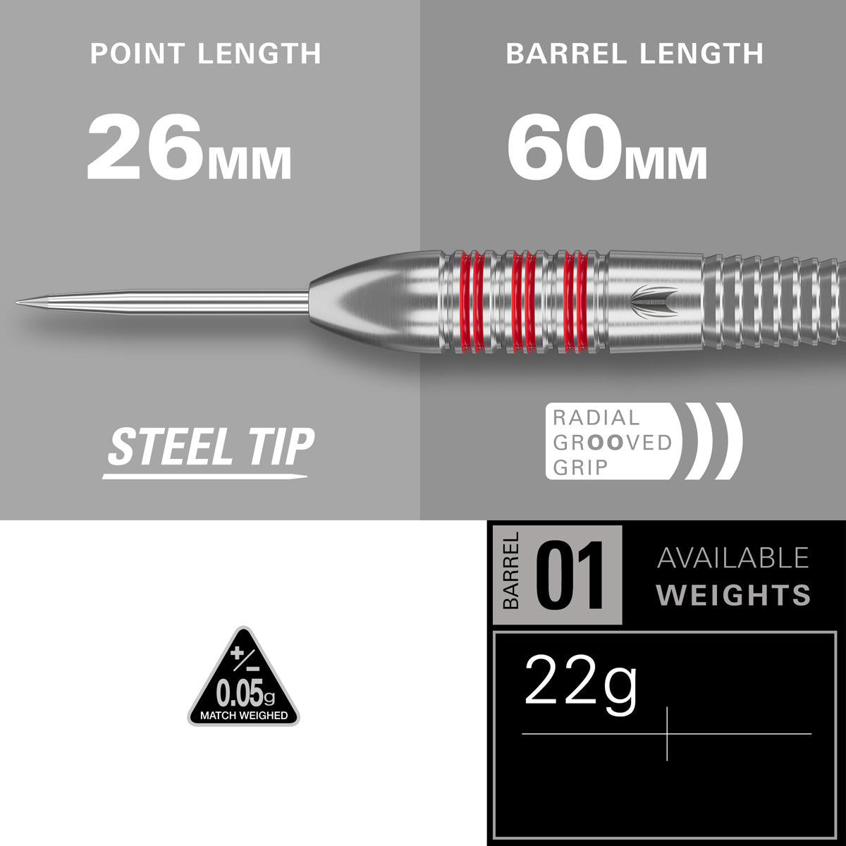 Target Nathan Aspinall Brass Steel Tip Darts - view 4