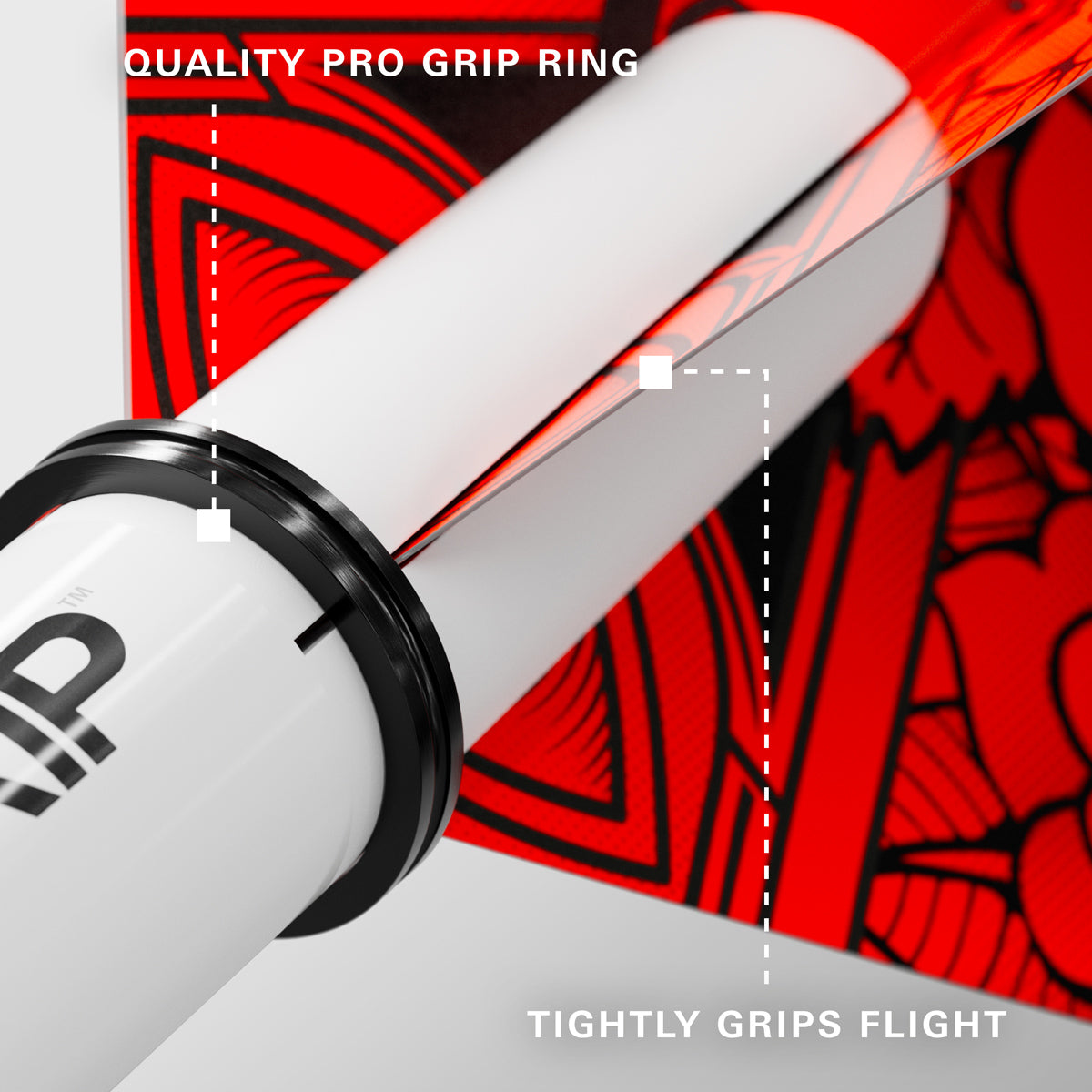 Pro Grip 3 Set Multipack Black, White, and Red Dart Stems / Shafts by Target - view 2