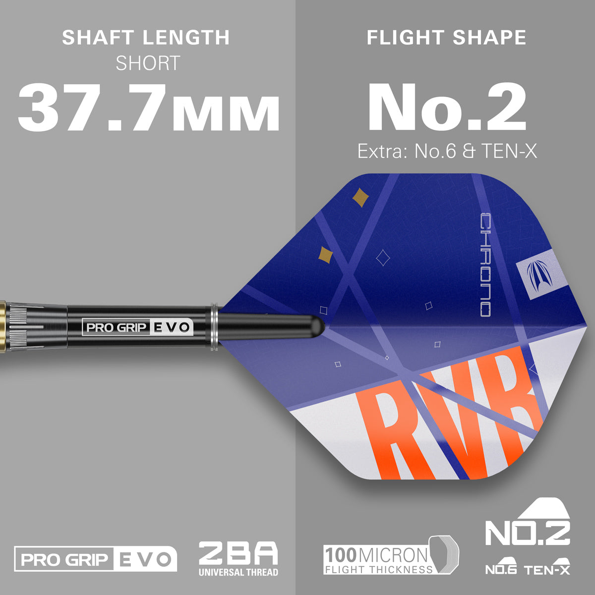 Raymond Van Barneveld Chrono 95% Tungsten Soft Tip Darts by Target - view 5
