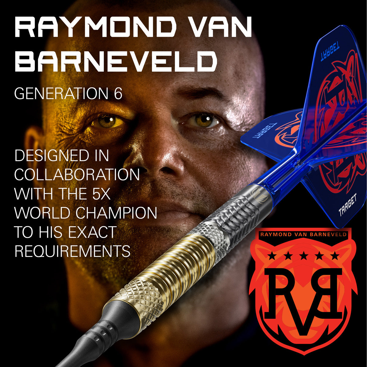 Target Raymond van Barneveld G6 95% Tungsten Soft Tip Darts - view 3