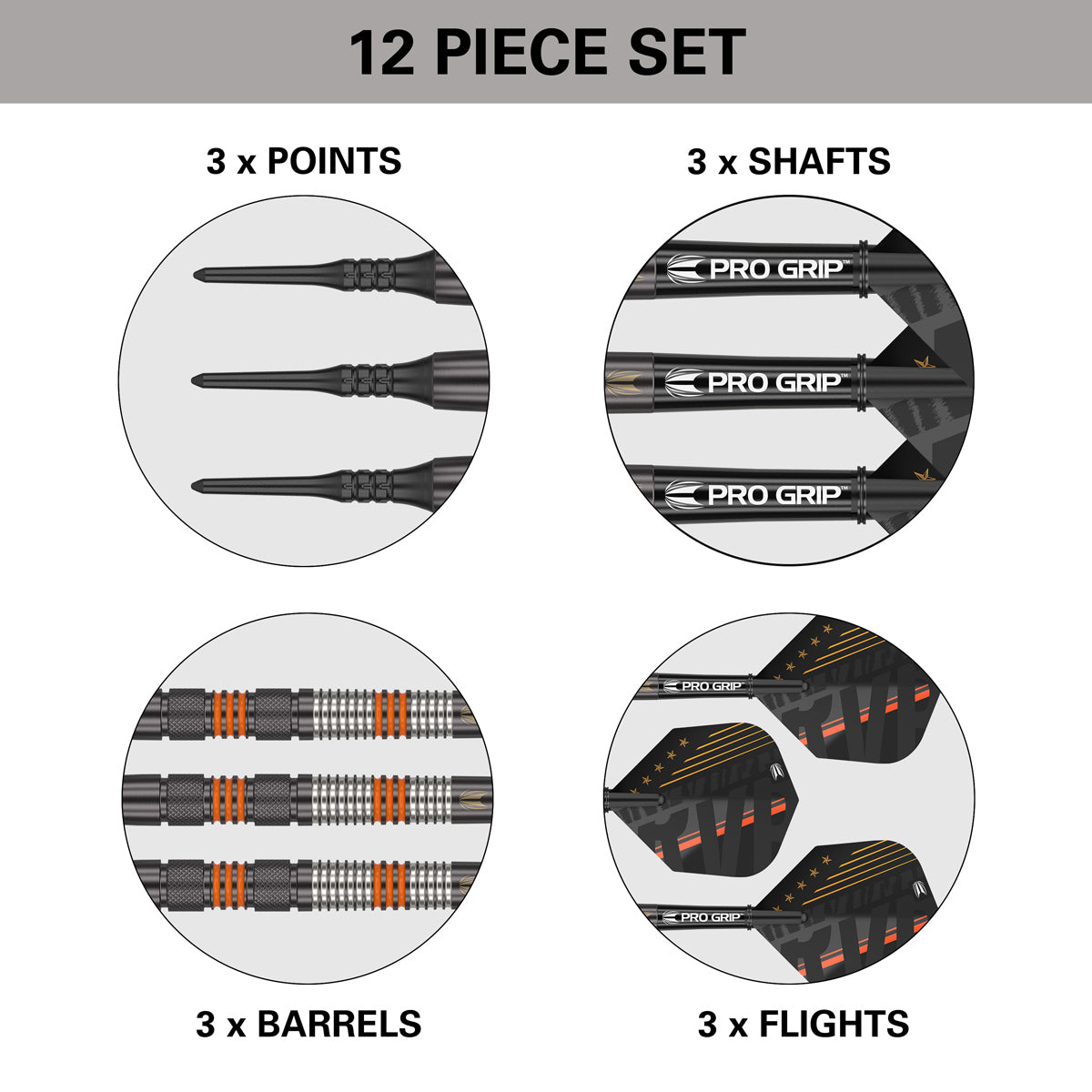 Raymond Van Barneveld RVB 80% Black Soft Tip Darts by Target - view 6