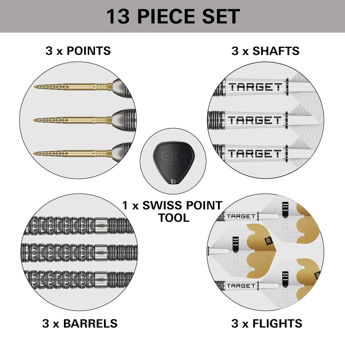 Target Redux 03 90% Tungsten SP Steel Tip Darts - view 5