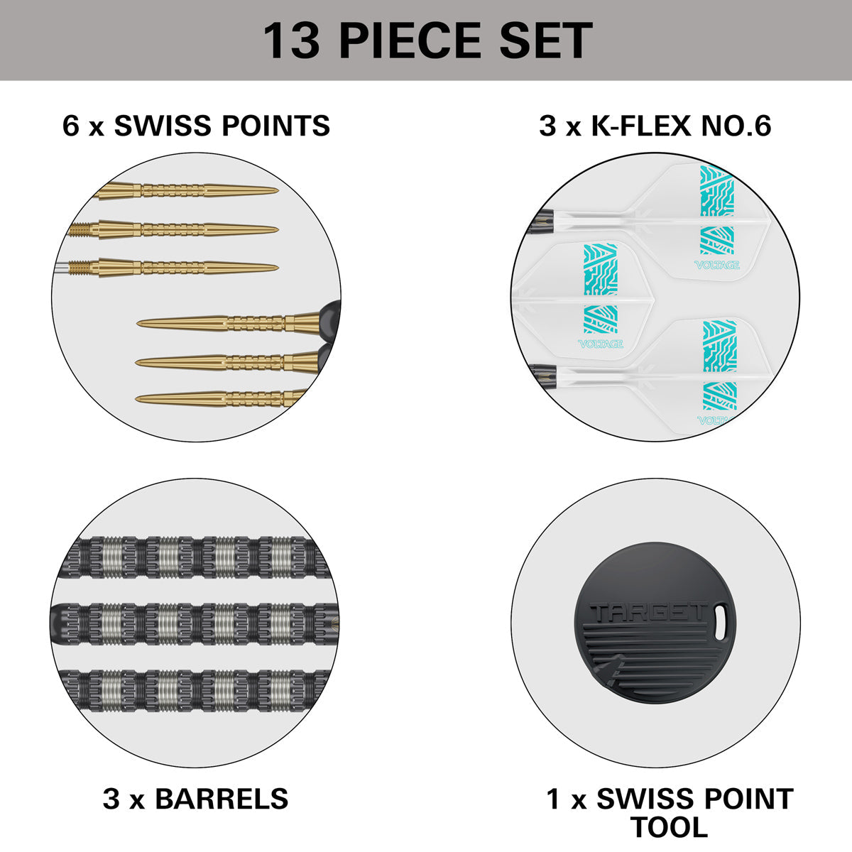 Target Rob Cross 95K Swiss Point 95% Tungsten Steel Tip Darts - view 6