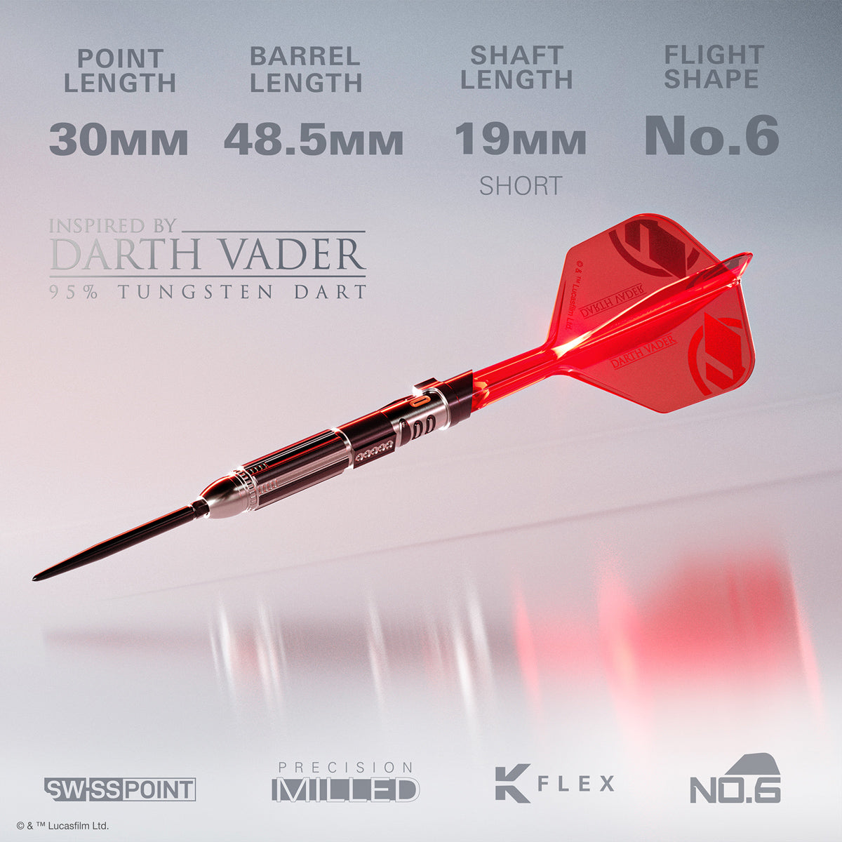 STAR WARS™ | TARGET Darth Vader "Sith Lord" Lightsaber First Edition 95% Tungsten Steel Tip Darts - view 2
