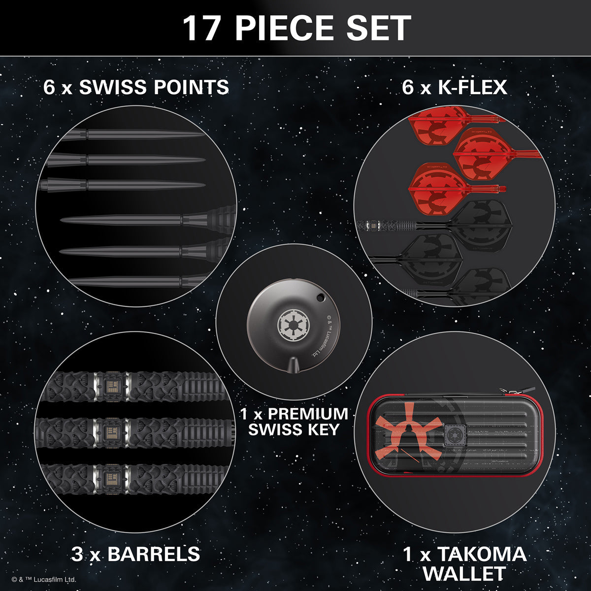 STAR WARS™ | TARGET Darth Vader 95% Tungsten Steel Tip Darts - view 4