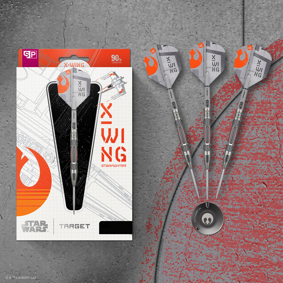 STAR WARS™ | TARGET X-Wing 90% Tungsten Steel Tip Darts - view 5