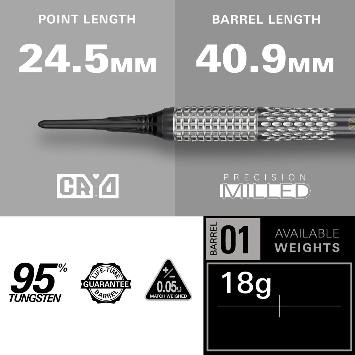 Target Stephen Bunting G5 Void 95% Tungsten Soft Tip Darts - view 4