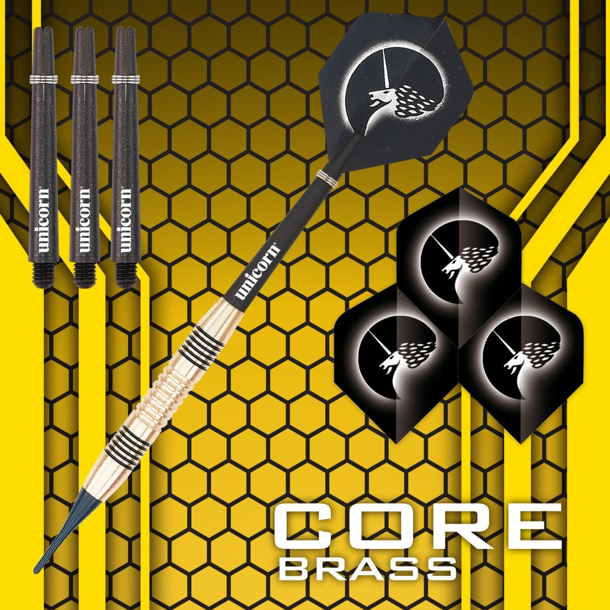 Unicorn Core Brass Soft Tip Darts - view 2