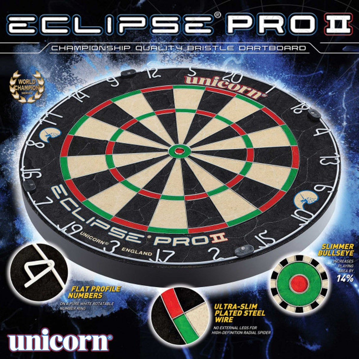 Unicorn Eclipse Pro 2 Dartboard - view 3