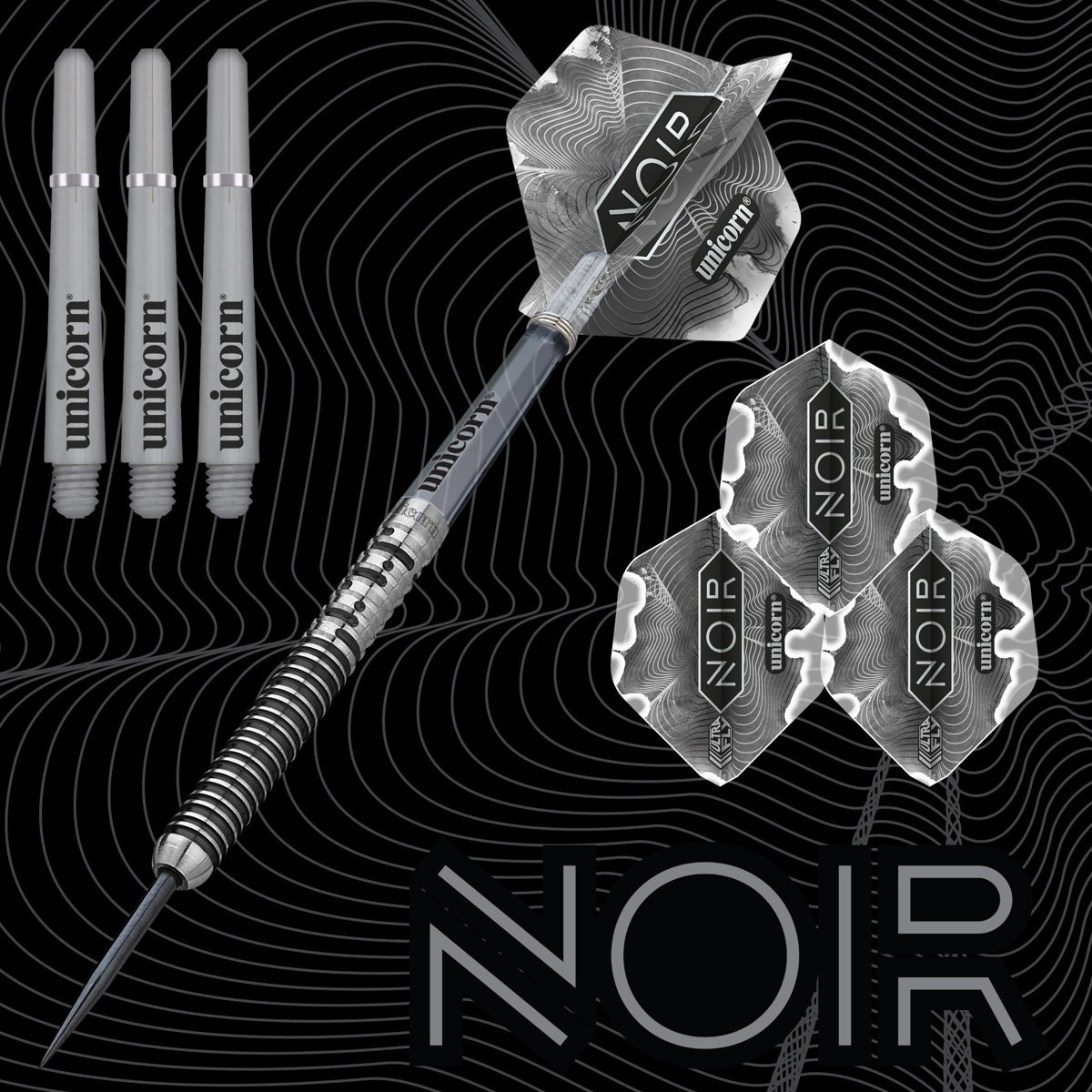 Gary Anderson Noir 90% Tungsten Phase 5 World Champion Steel Tip Darts by Unicorn - view 2