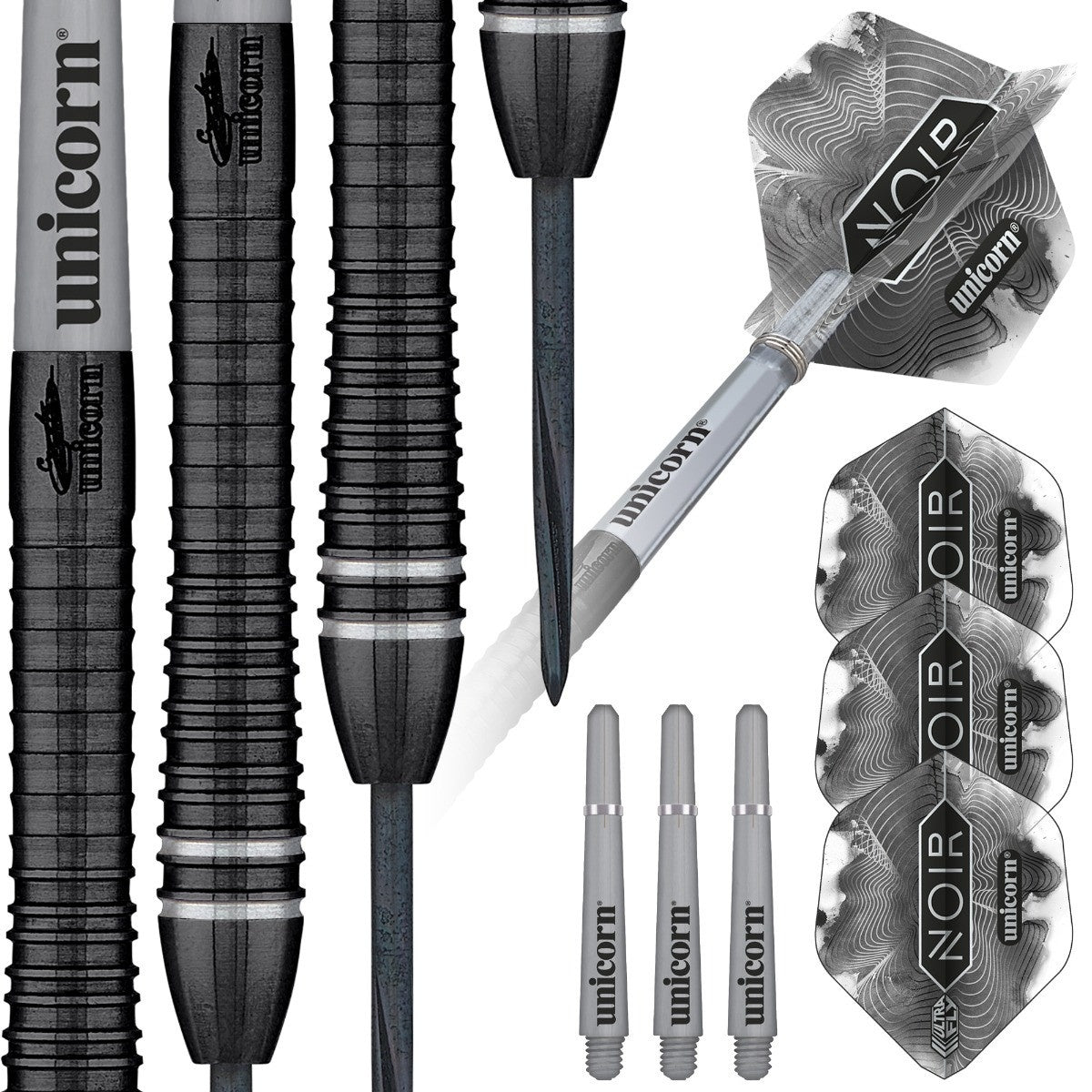 Gary Anderson Noir Phase 6 90% Tungsten Steel Tip Darts by Unicorn - view 4