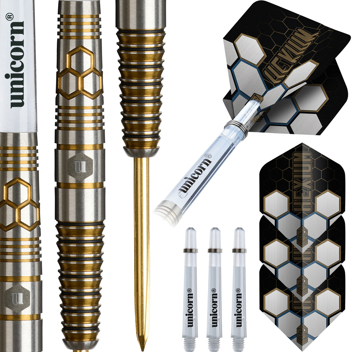 Unicorn Hexium 3 90% Tungsten Steel Tip Darts - view 3
