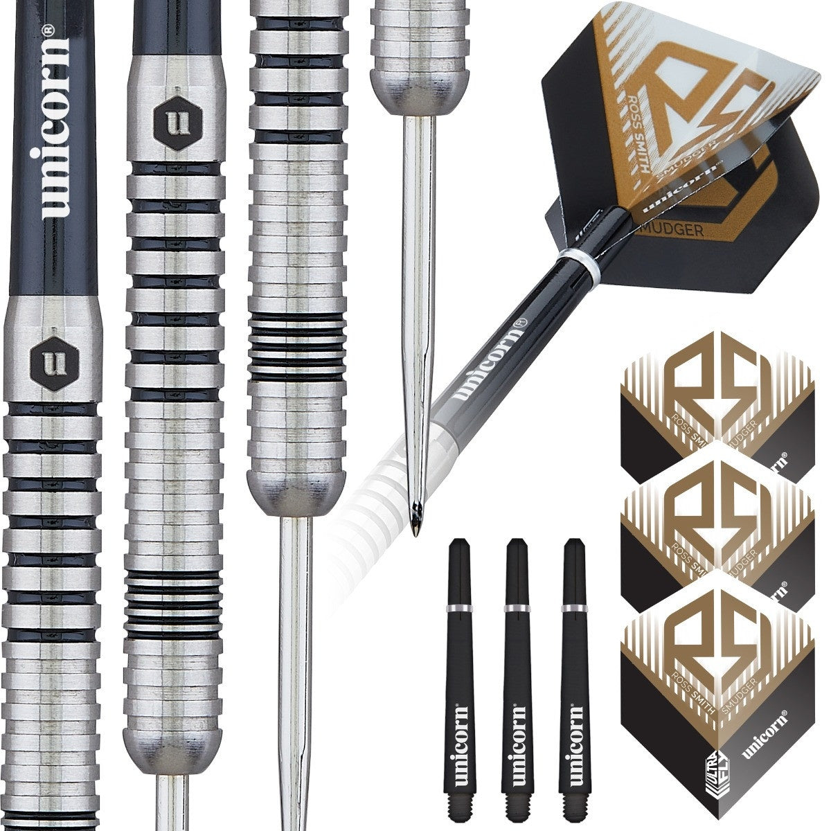 Ross Smith Smudger 80% Tungsten Steel Tip Darts by Unicorn - view 4