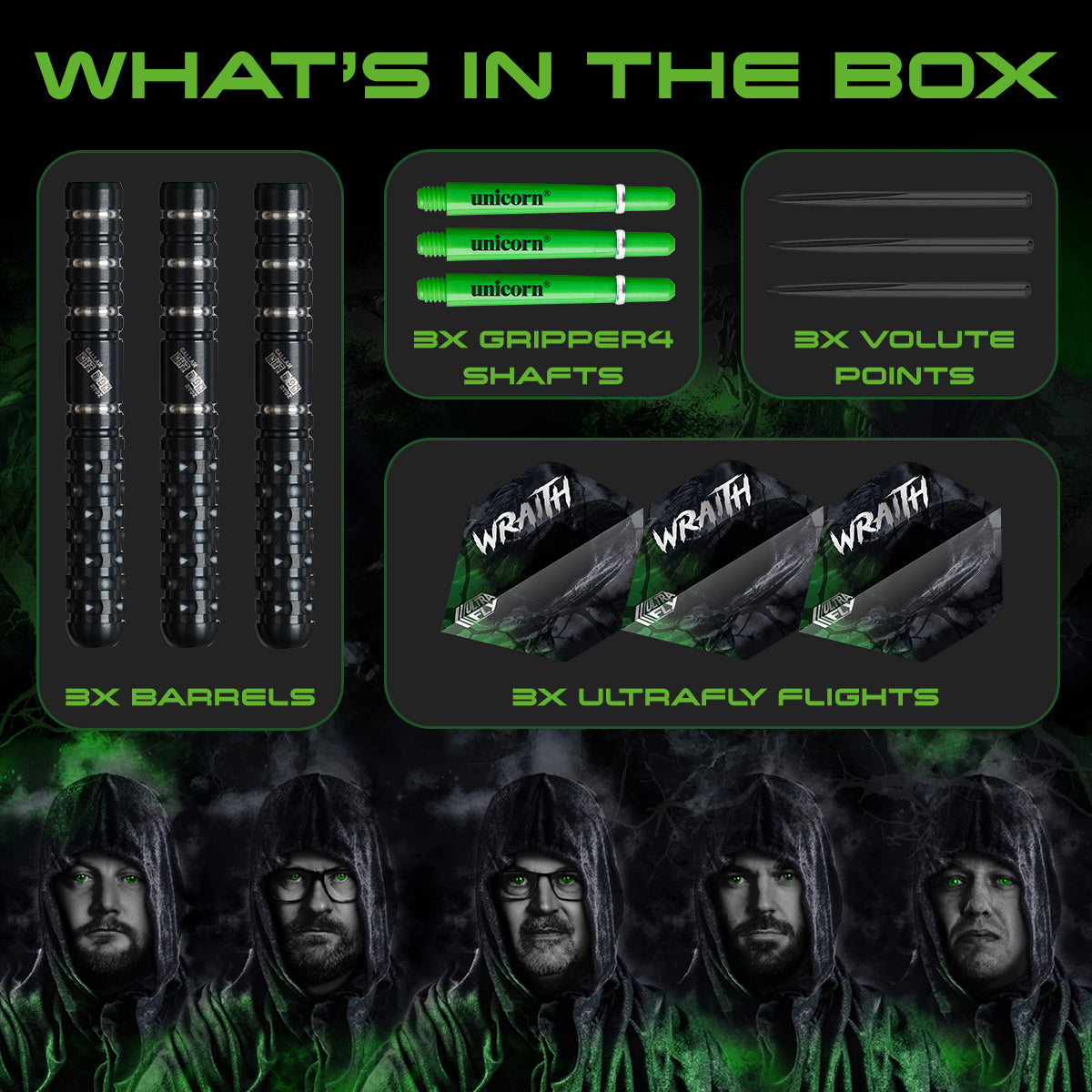 Unicorn Wraith Callan Rydz Phase 2 90% Tungsten Steel Tip Darts - view 3