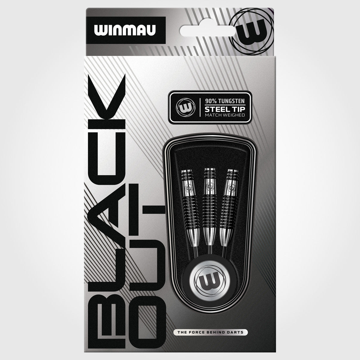 Winmau Blackout 90% Tungsten Steel Tip Darts - Bomb Barrel - view 5