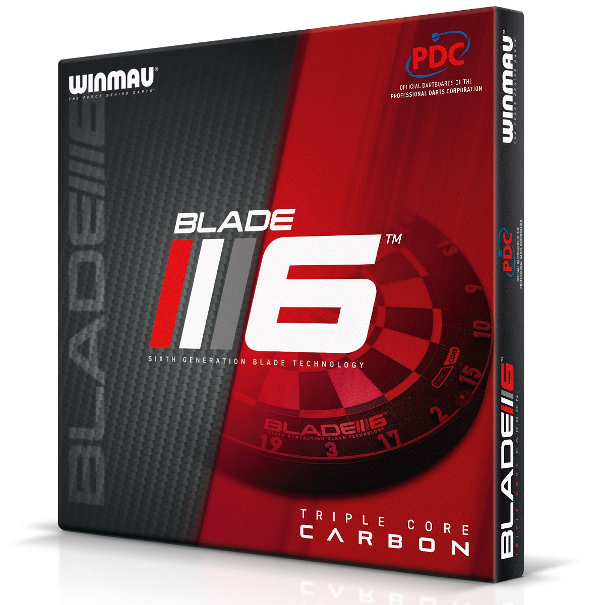 Blade 6 Carbon Triple Core Dartboard by Winmau - view 2