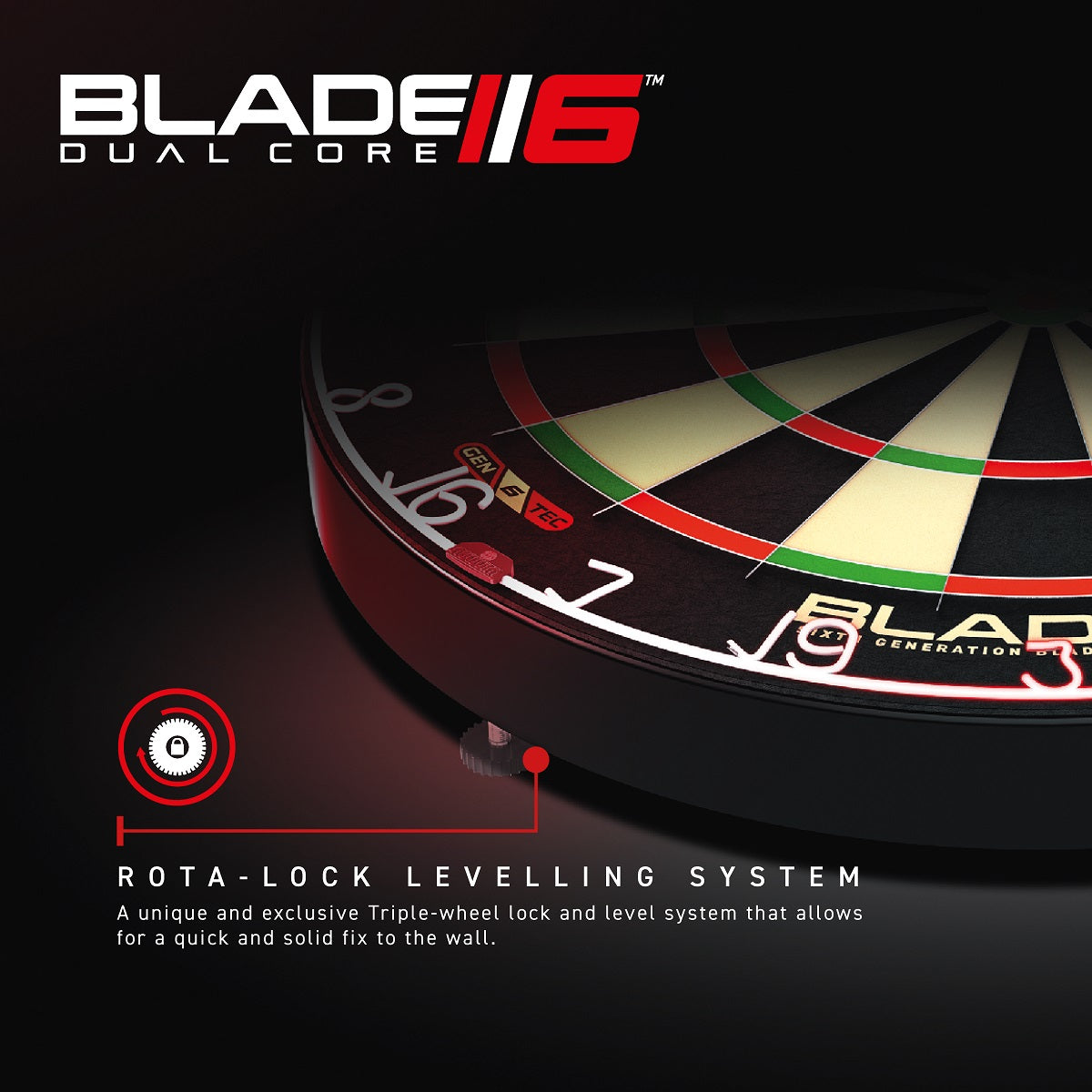 Blade 6 Dual Core Dartboard by Winmau - view 5