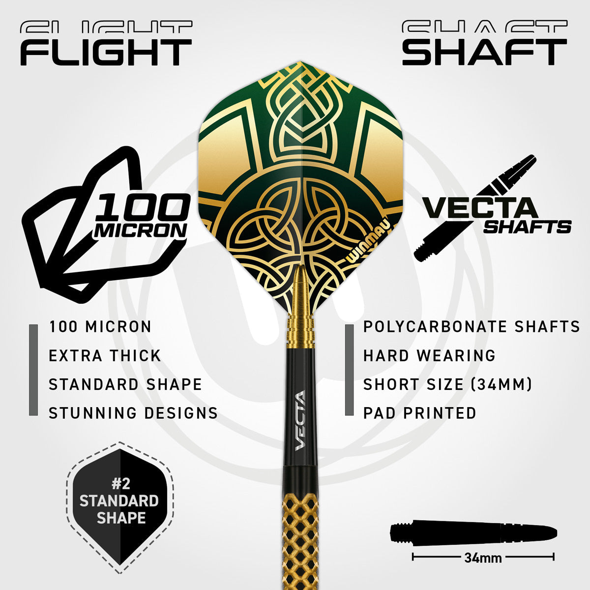 Winmau Brendan Dolan Signature Series 90% Tungsten Steel Tip Darts - view 3