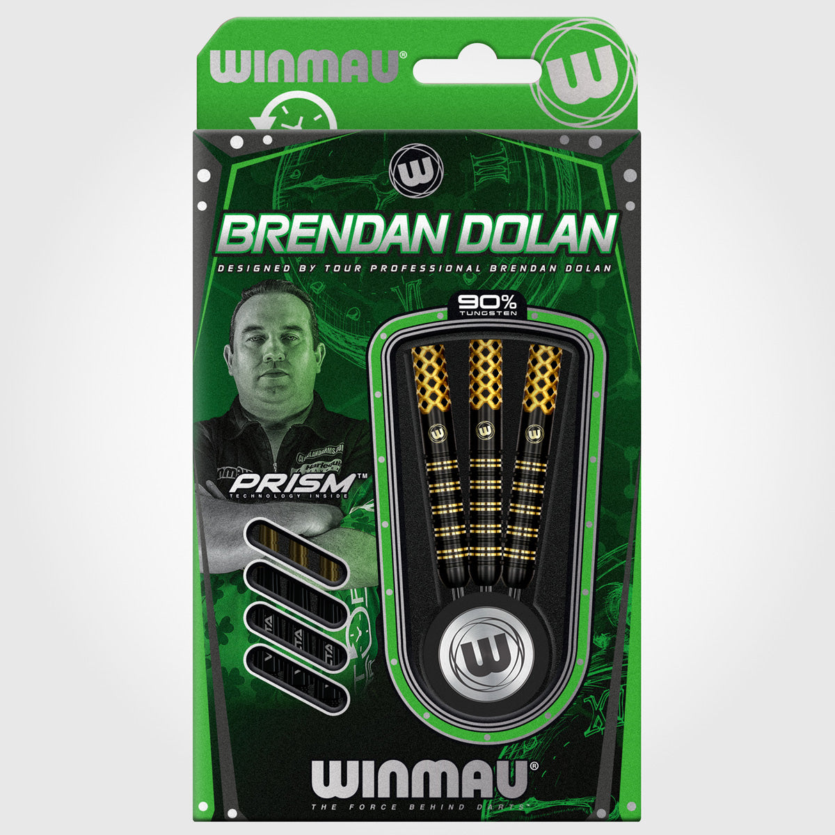 Winmau Brendan Dolan Signature Series 90% Tungsten Steel Tip Darts - view 8
