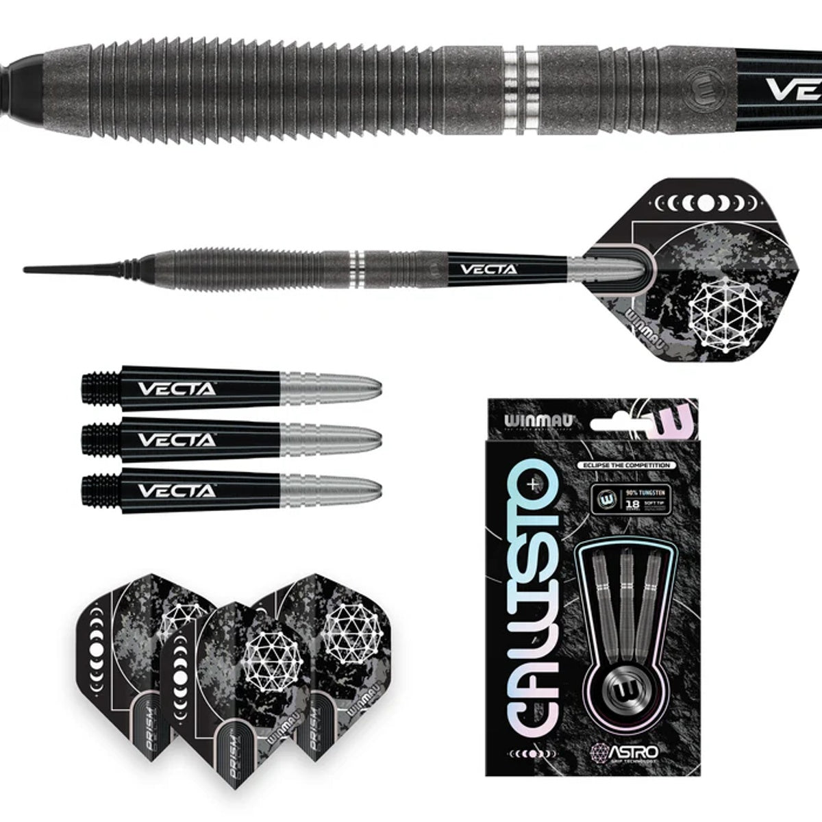 Callisto 02 90% Tungsten Soft Tip Darts by Winmau - view 3