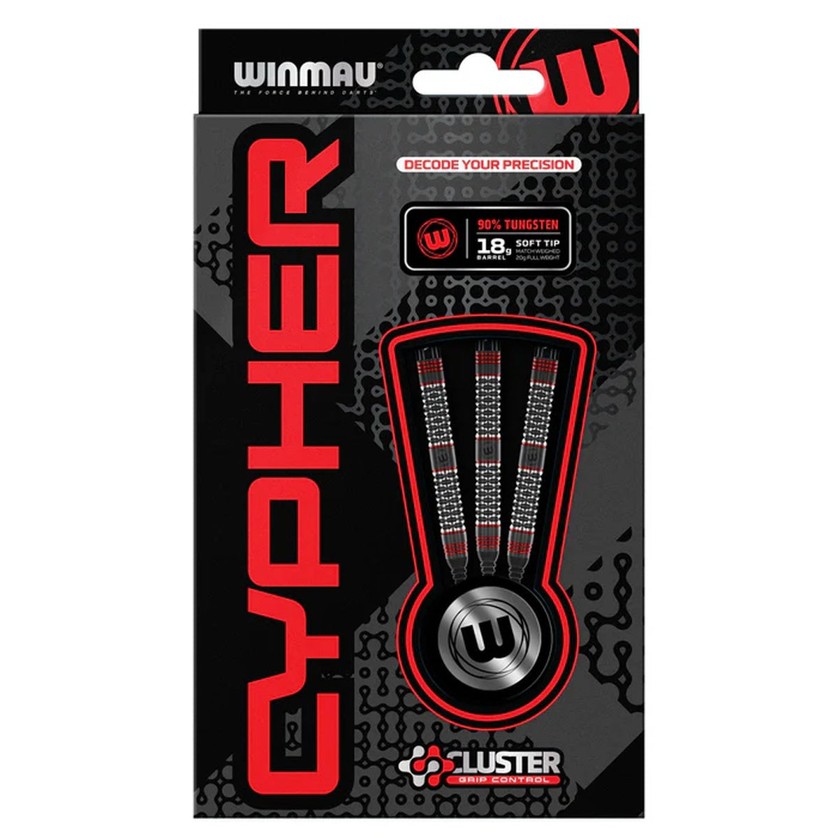 Cypher 90% Tungsten Soft Tip Darts by Winmau - view 4