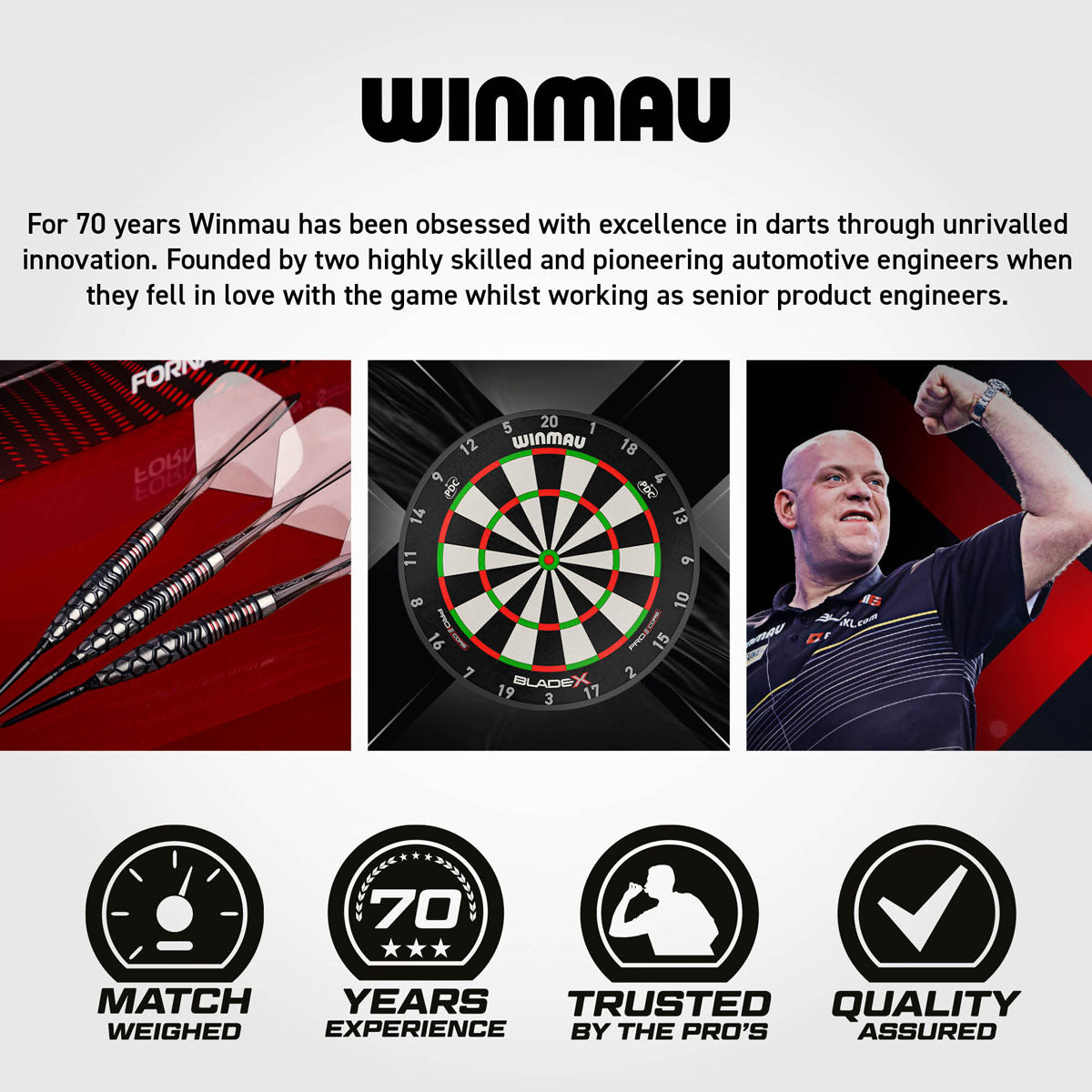 Winmau Fornax Torpedo Switch Point 90% Tungsten Steel Tip Darts - view 8