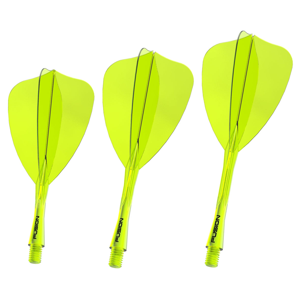 Winmau Fusion Arrow Integrated Flight & Shaft Yellow - view 9