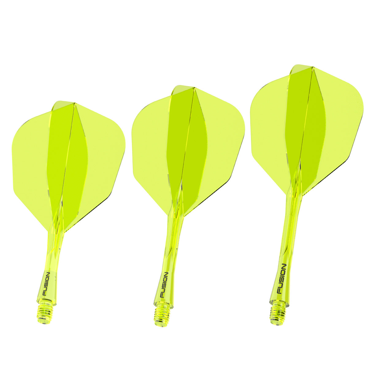 Fusion Integrated Flight & Shaft Neon Yellow No6 by Winmau - view 2