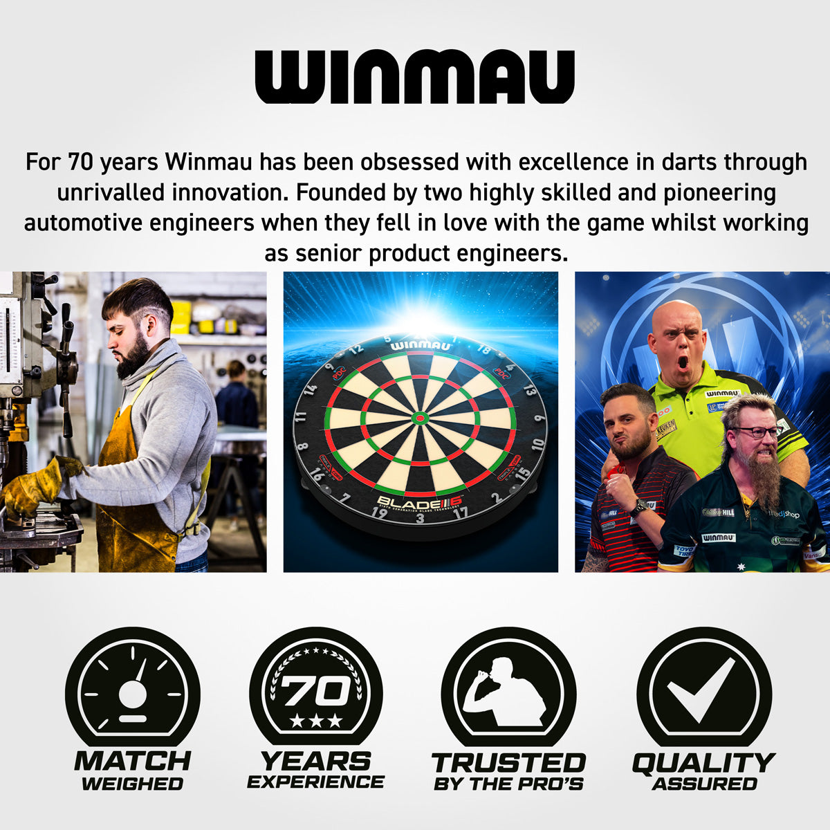 Winmau John Brown Signature Edition 90% Tungsten Steel Tip Darts - view 7