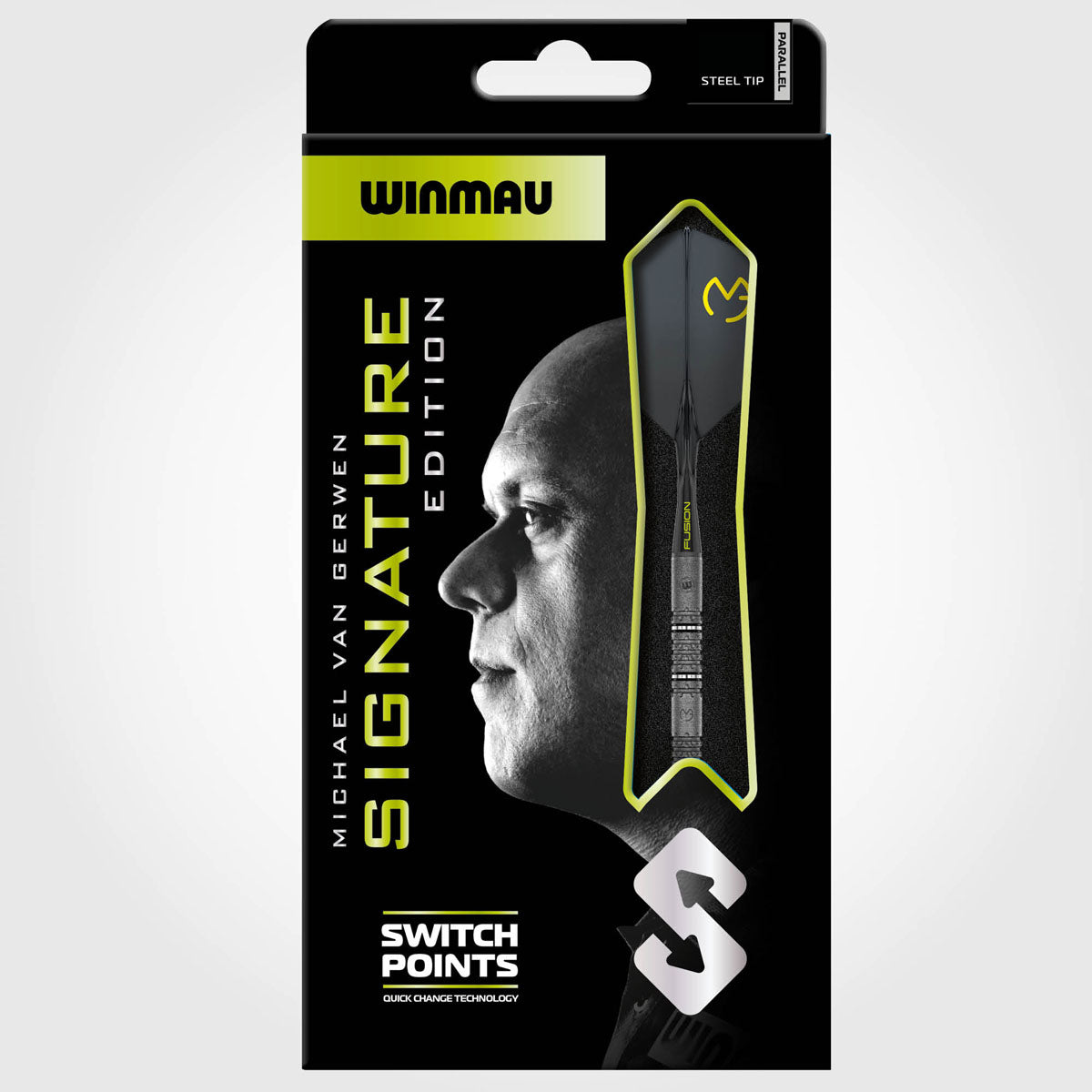 Winmau Michael van Gerwen MvG Signature Edition Switch Point 90% Tungsten Steel Tip Darts - view 6
