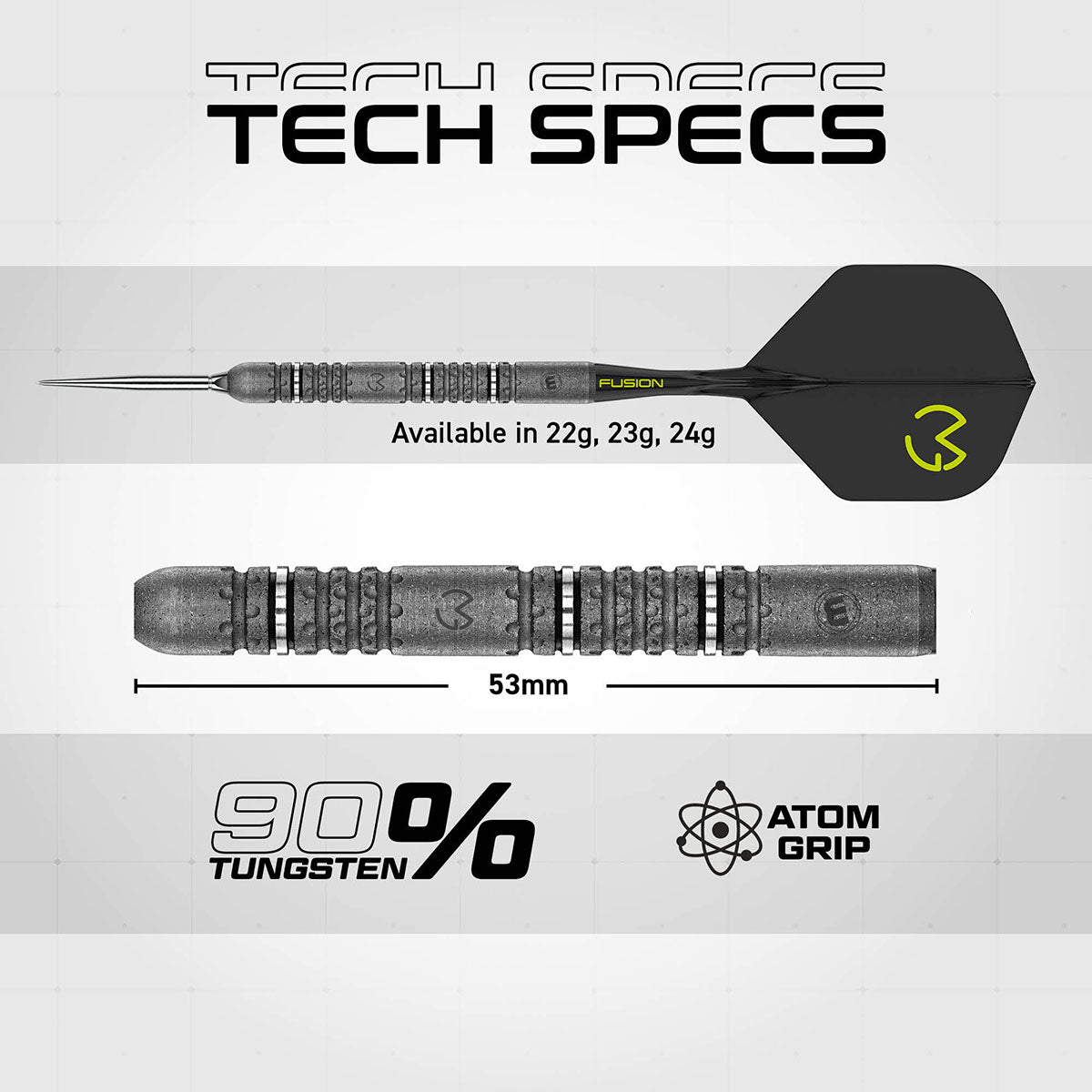 Winmau Michael van Gerwen MvG Signature Edition Switch Point 90% Tungsten Steel Tip Darts - view 7