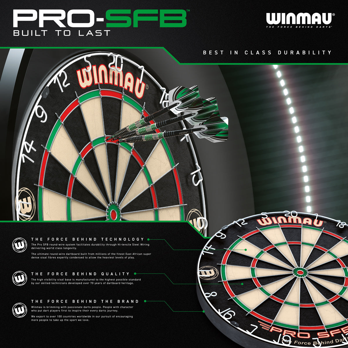 Winmau Pro SFB Dartboard - view 7