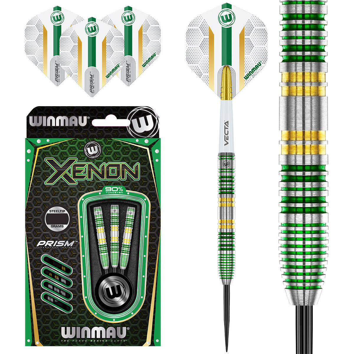 Winmau Xenon 90% Tungsten Steel Tip Darts
