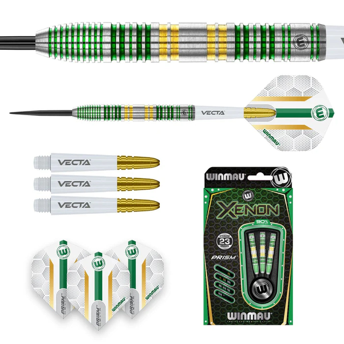 Winmau Xenon 90% Tungsten Steel Tip Darts - view 5
